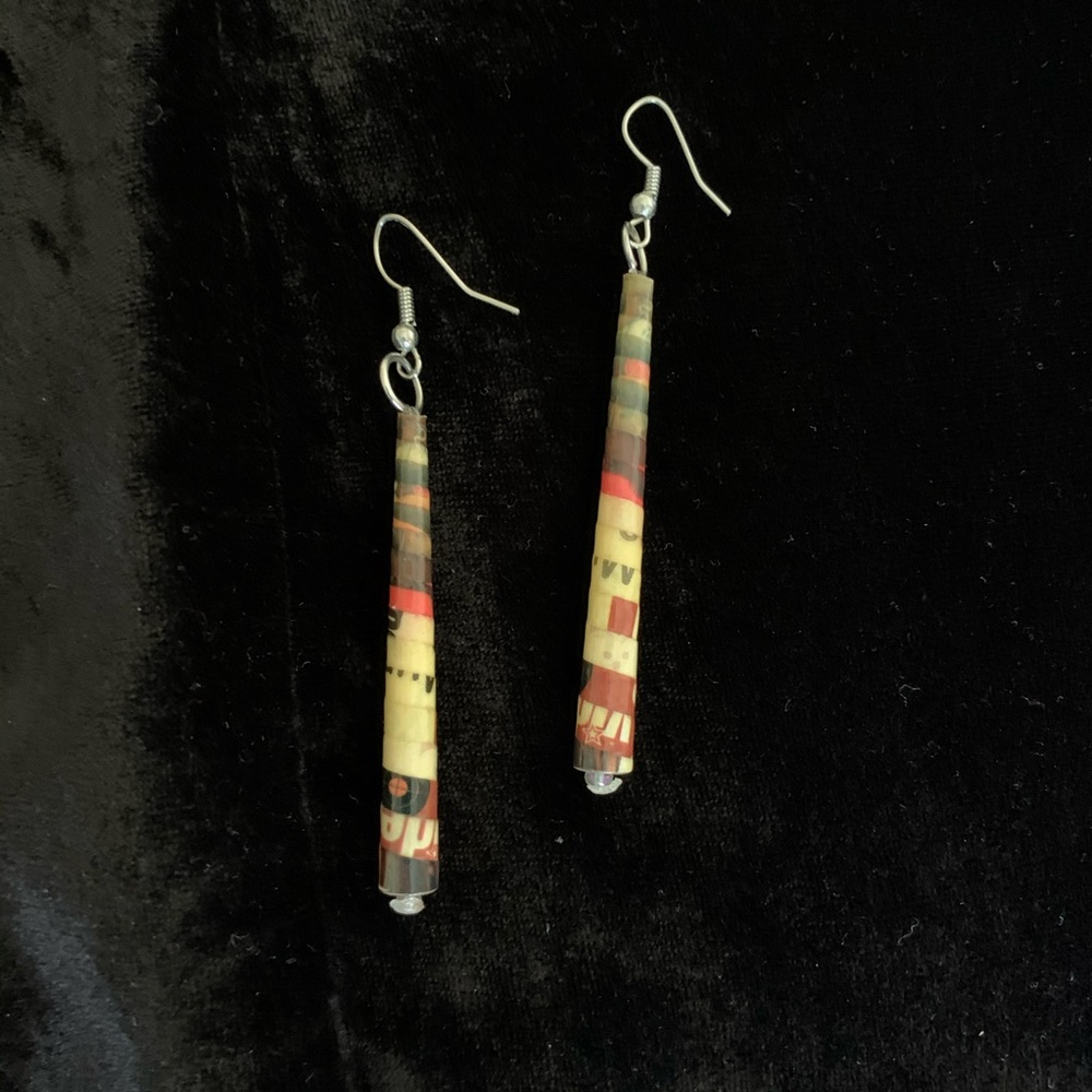 Handmade colorful dangle earrings